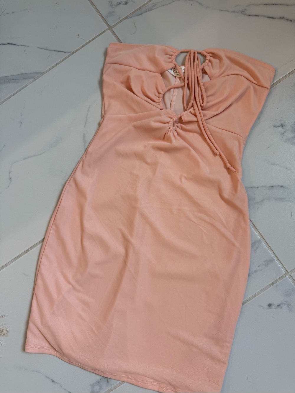 Pink mini dress